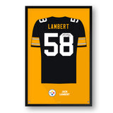 Pittsburgh Steelers<br>Jack Lambert Jersey Print