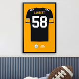 Pittsburgh Steelers<br>Jack Lambert Jersey Print