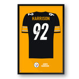 Pittsburgh Steelers<br>James Harrison Jersey Print