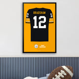 Pittsburgh Steelers<br>Terry Bradshaw Jersey Print