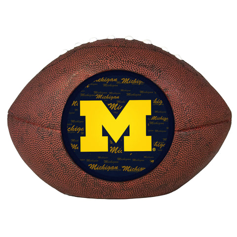 Michigan Wolverines<br>LED 3D Logo Resin Football