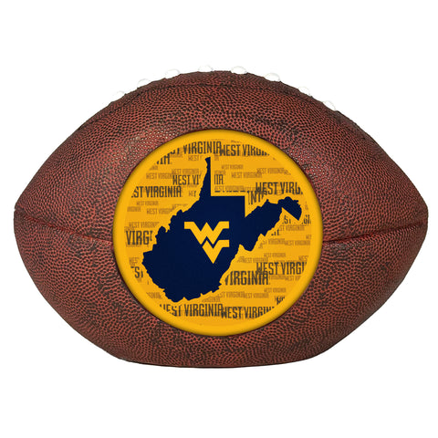 West Virginia Mountaineers<br>LED 3D Logo Resin Football