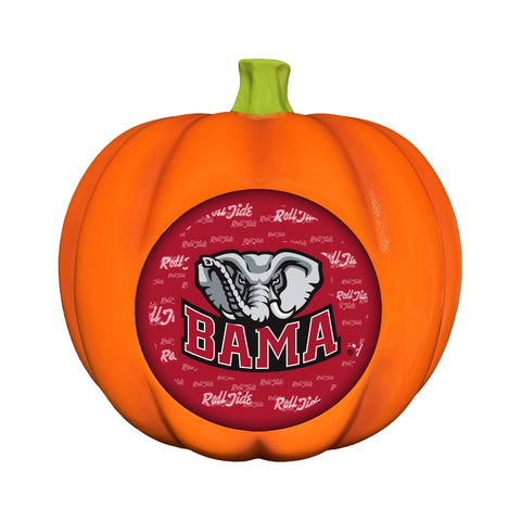 Alabama Crimson Tide<br>LED 3D Logo Resin Pumpkin