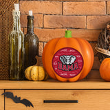 Alabama Crimson Tide<br>LED 3D Logo Resin Pumpkin