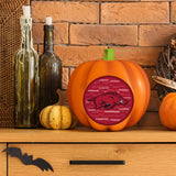 Arkansas Razorbacks<br>LED 3D Logo Resin Pumpkin
