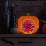 Arkansas Razorbacks<br>LED 3D Logo Resin Pumpkin