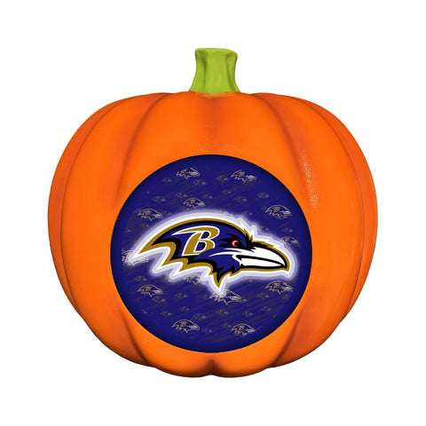 Baltimore Ravens<br>LED 3D Logo Resin Pumpkin