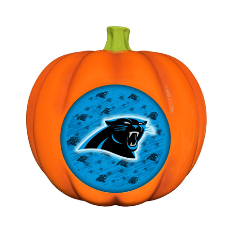 Carolina Panthers<br>LED 3D Logo Resin Pumpkin
