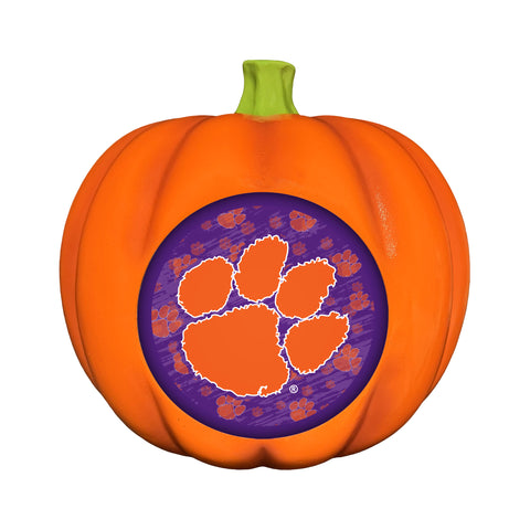 Clemson Tigers<br>LED 3D Logo Resin Pumpkin
