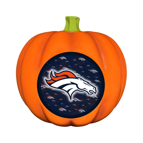 Denver Broncos<br>LED 3D Logo Resin Pumpkin