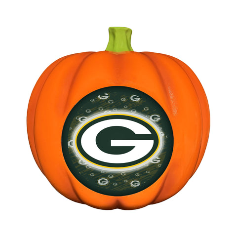 Green Bay Packers<br>LED 3D Logo Resin Pumpkin