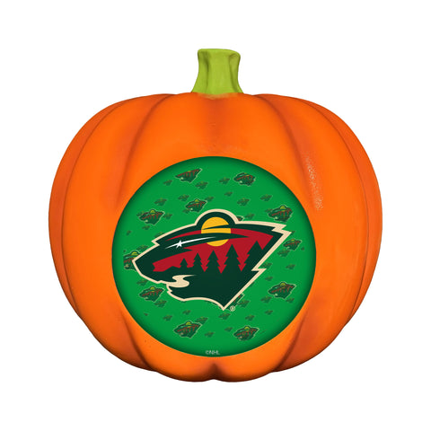 Minnesota Wild<br>LED 3D Logo Resin Pumpkin