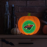 Minnesota Wild<br>LED 3D Logo Resin Pumpkin