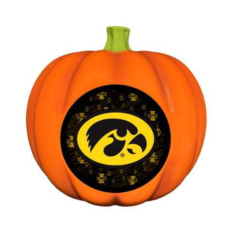 Iowa Hawkeyes<br>LED 3D Logo Resin Pumpkin