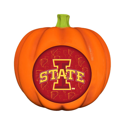 Iowa State Cyclones<br>LED 3D Logo Resin Pumpkin