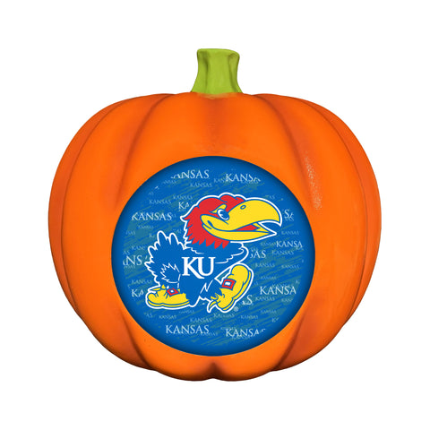 Kansas Jayhawks<br>LED 3D Logo Resin Pumpkin