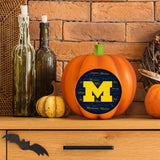 Michigan Wolverines<br>LED 3D Logo Resin Pumpkin