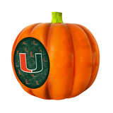 Miami Hurricanes<br>LED 3D Logo Resin Pumpkin