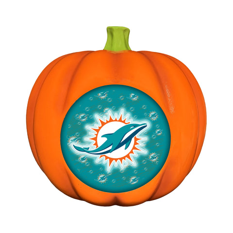 Miami Dolphins<br>LED 3D Logo Resin Pumpkin