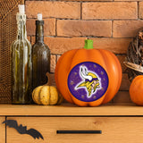 Minnesota Vikings<br>LED 3D Logo Resin Pumpkin