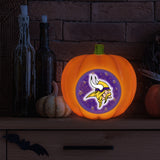 Minnesota Vikings<br>LED 3D Logo Resin Pumpkin