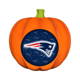 New England Patriots<br>LED 3D Logo Resin Pumpkin