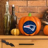 New England Patriots<br>LED 3D Logo Resin Pumpkin