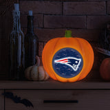 New England Patriots<br>LED 3D Logo Resin Pumpkin