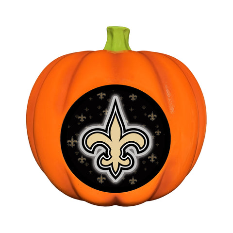 New Orleans Saints<br>LED 3D Logo Resin Pumpkin