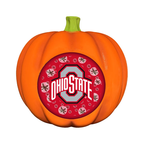 Ohio State Buckeyes<br>LED 3D Logo Resin Pumpkin