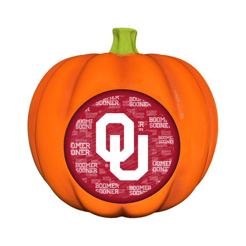 Oklahoma Sooners<br>LED 3D Logo Resin Pumpkin