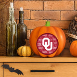 Oklahoma Sooners<br>LED 3D Logo Resin Pumpkin