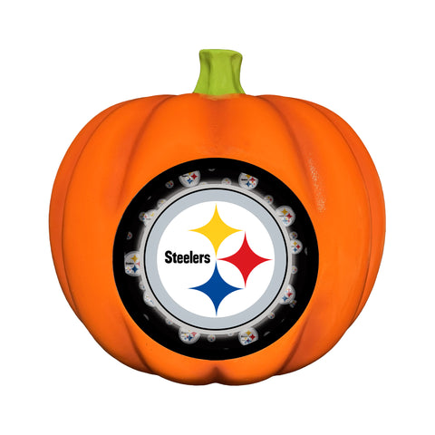 Pittsburgh Steelers<br>LED 3D Logo Resin Pumpkin