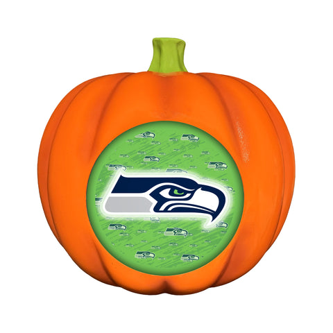 Seattle Seahawks<br>LED 3D Logo Resin Pumpkin