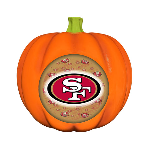 San Francisco 49ers<br>LED 3D Logo Resin Pumpkin