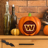 Washington Commanders<br>LED 3D Logo Resin Pumpkin