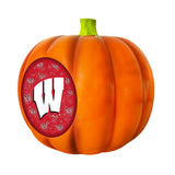 Wisconsin Badgers<br>LED 3D Logo Resin Pumpkin