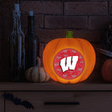 Wisconsin Badgers<br>LED 3D Logo Resin Pumpkin