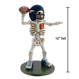 Denver Broncos<br>Skeleton Quarterback Resin Figurine