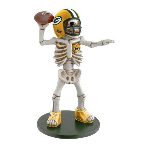 Green Bay Packers<br>Skeleton Quarterback Resin Figurine