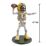 Green Bay Packers<br>Skeleton Quarterback Resin Figurine