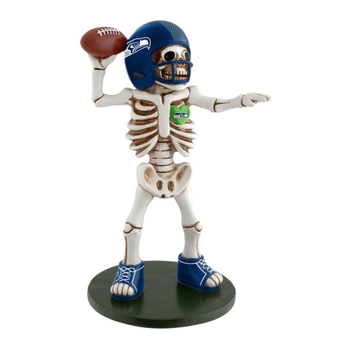Seattle Seahawks<br>Skeleton Quarterback Resin Figurine