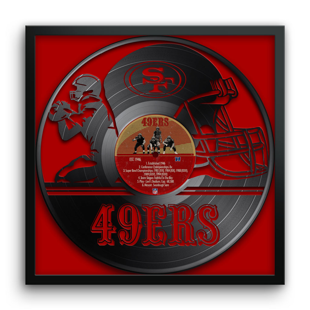 Niners Vinyl San Francisco 49ersVinyl Record Print - For The Deep Rooted Fan ...