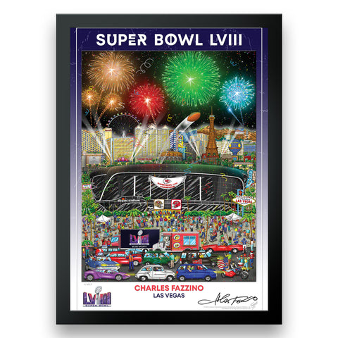 Kansas City Chiefs Collectors Edition<br>Super Bowl LVIII Fine Art Print by Charles Fazzino