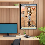 San Antonio Spurs<br>David Robinson<br>Brick Wall Caricature Print