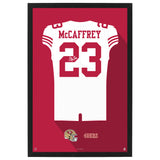 San Francisco 49ers<br>Christian McCaffrey Jersey Print