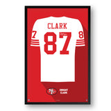 San Francisco 49ers<br>Dwight Clark Jersey Print