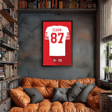 San Francisco 49ers<br>Dwight Clark Jersey Print