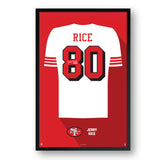 San Francisco 49ers<br>Jerry Rice Jersey Print