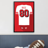 San Francisco 49ers<br>Jerry Rice Jersey Print